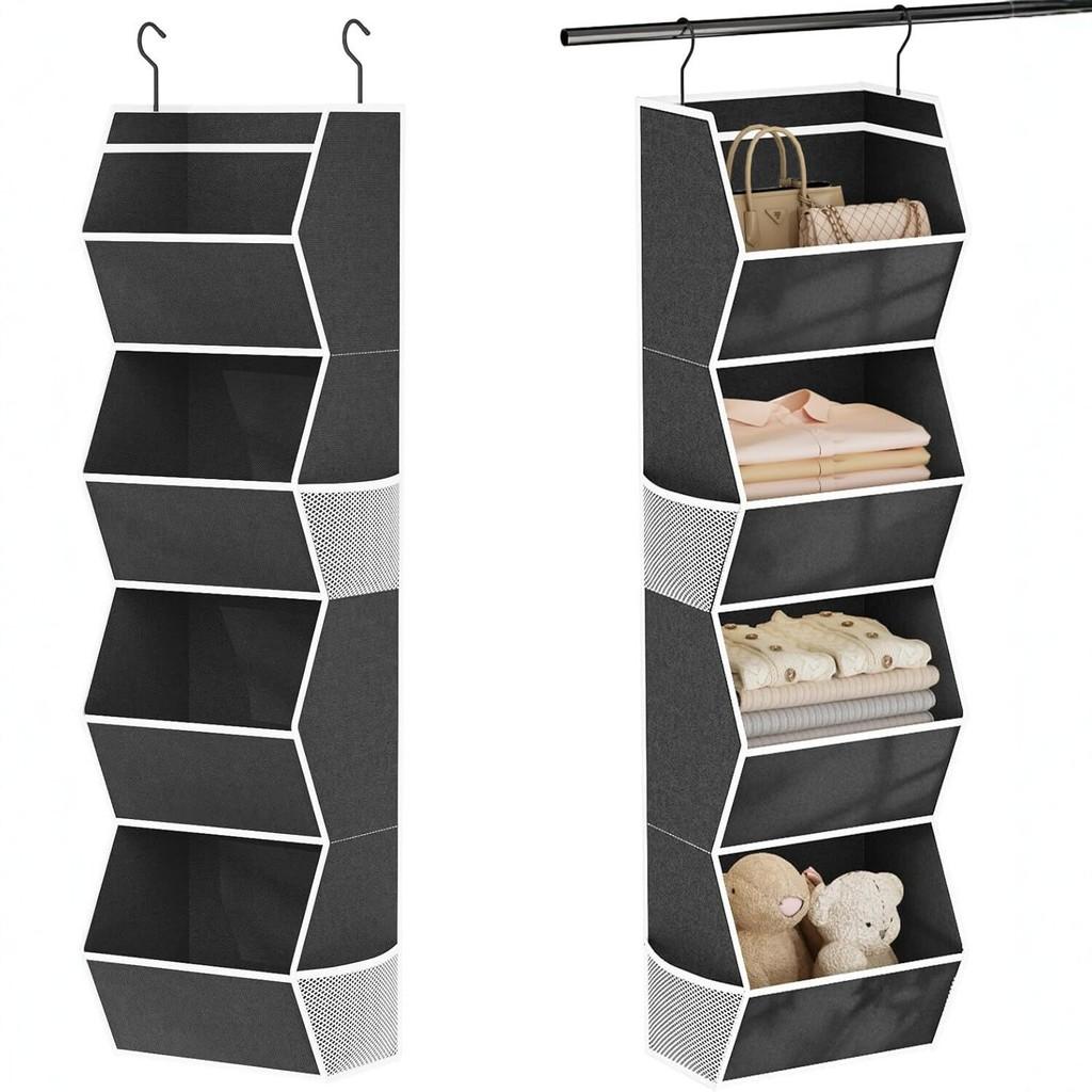 Modern Multicompartment Closet Hanging Bag With Large Capacity For Bedroom Storage And Shoes
