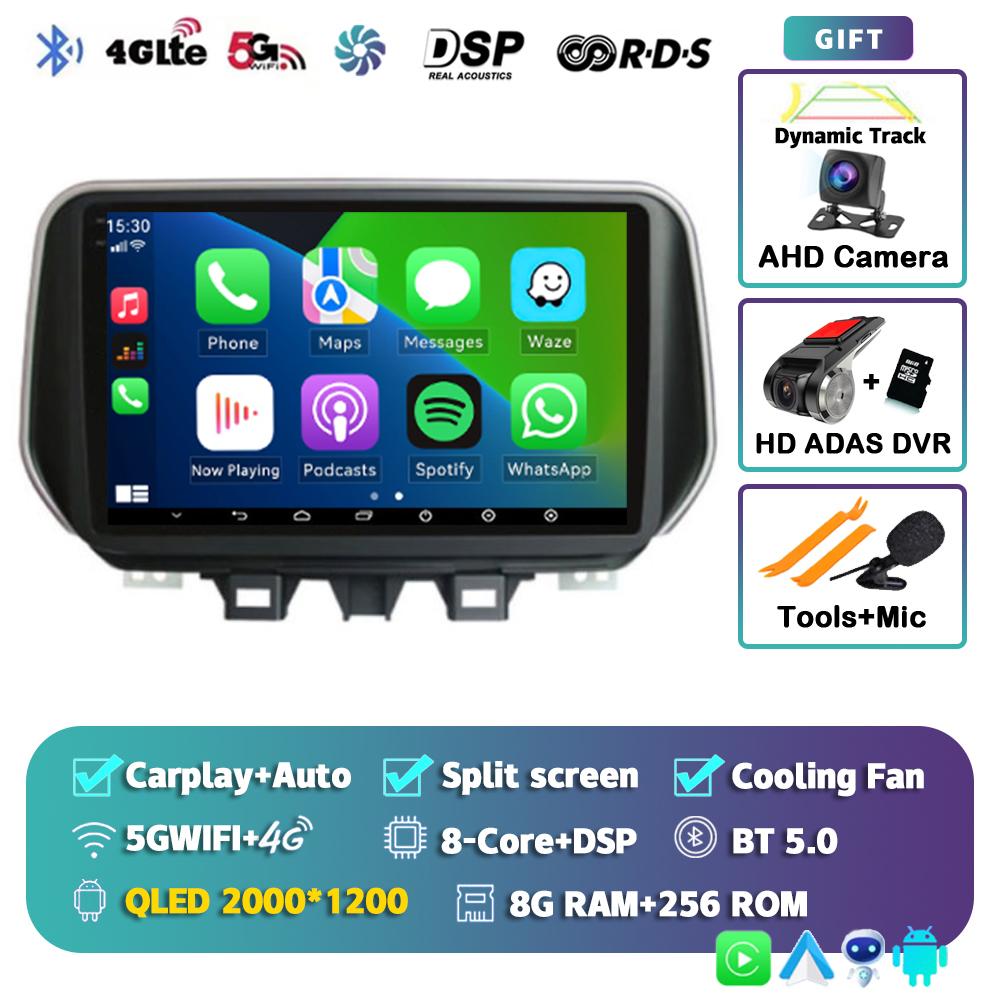 Android 14 Carplay Auto 4G+WIFI Car Radio For Hyundai Tucson IX35 2018 2019 2020 Multimedia Video Player Navigation GPS Stereo