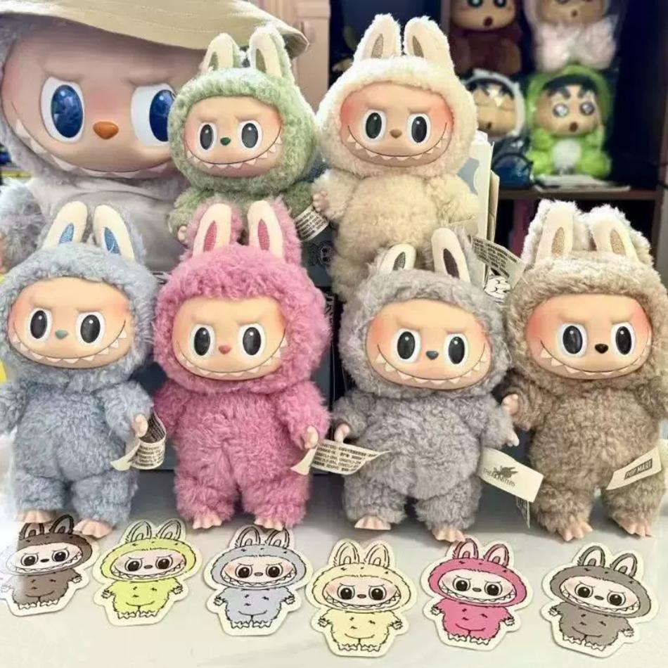 17cm V1 Prima Cutie Surpriză Labubu The Monsters Bătăi Inimii Macaron Față Emailată Drăguț Jucărie Kawaii Ornament de Masă Figurină PVC Umplută Cadou Cutie Surpriză Copil