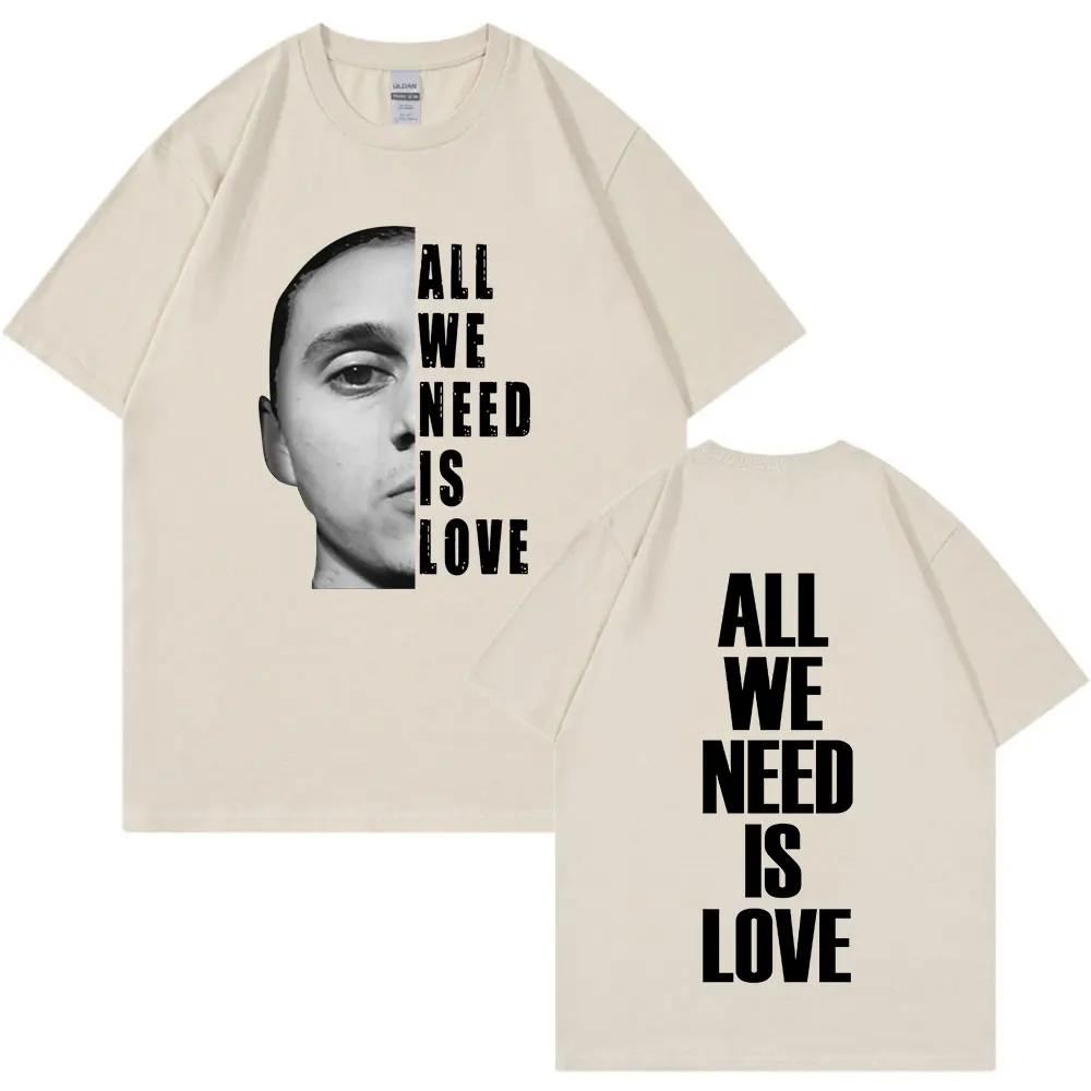Canserbero All We Need Is Love Merch T Shirt Unisexs Women Fashion Vintage Short Sleeve Tshirts Cotton Casual Oversized T Shirts