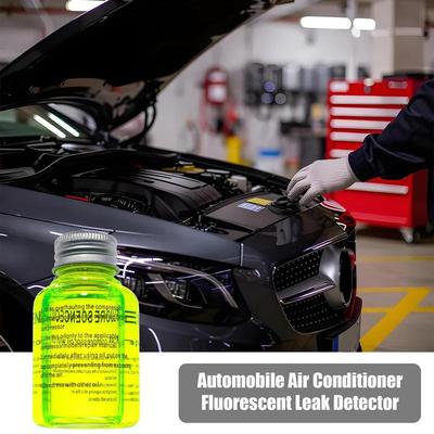 60ml Automobile Air Conditioner Fluorescent Leak Detector AC Car Air Conditioner Leak Detection Fluorescent Oil Dye Long Lasting