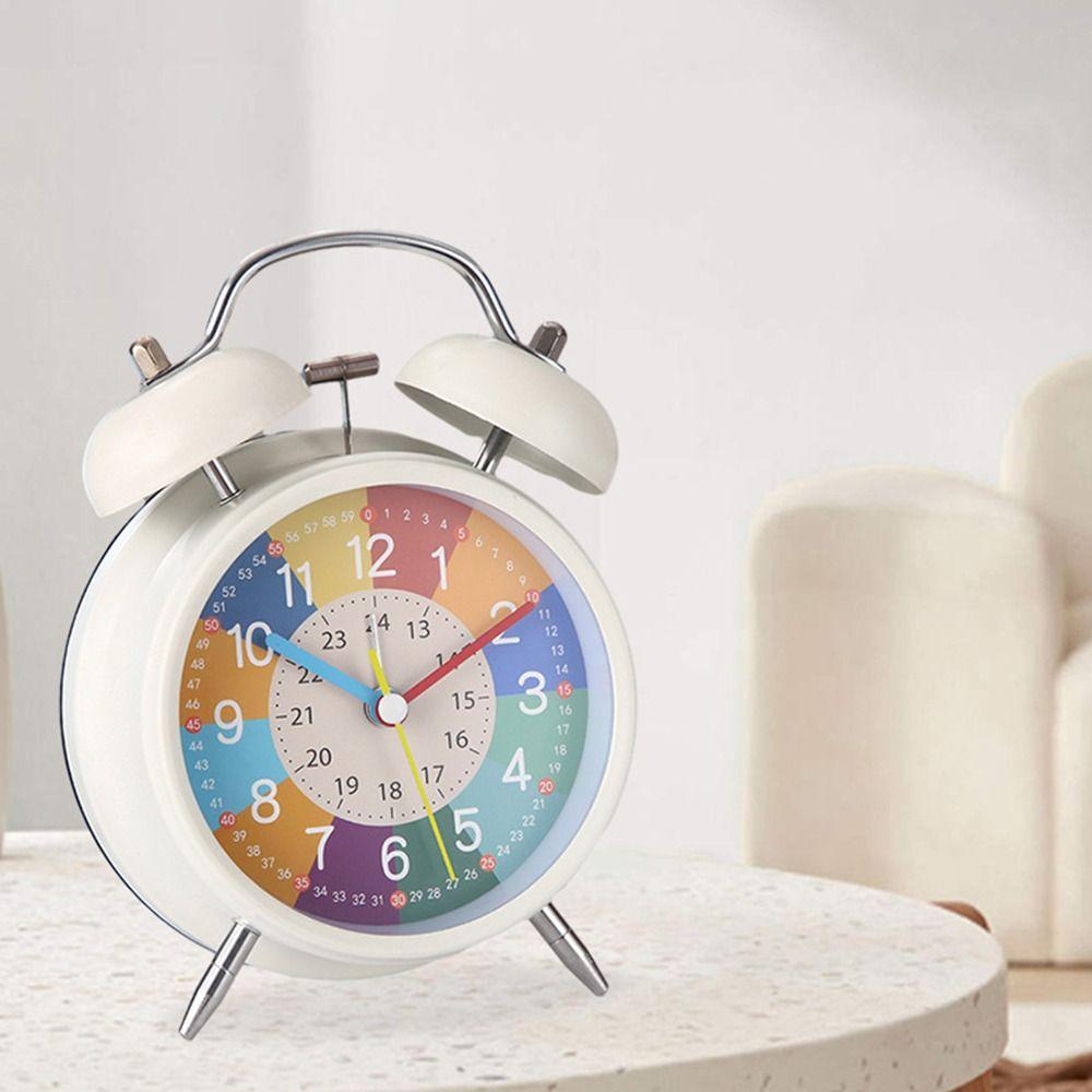 Mute Table Alarm Clock Early Education Desktop Clock Student Educational Alarm Clock  Home Decor