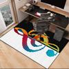 Music Notes Harmony Office Rug Chair Mat, Entryway Carpet, Suitable for Front Door, Bedroom, Living Room, Desk, Holiday Gift