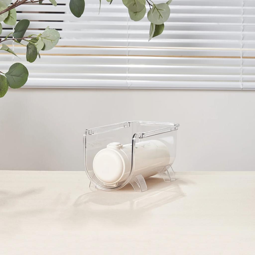 1 stk-Koppoppbevaringsstativ, vinstativ, stablebart stativ, sammenleggbart paraplyoppbevaringsstativ, gjennomsiktig skrivebords kreativt koppstativ