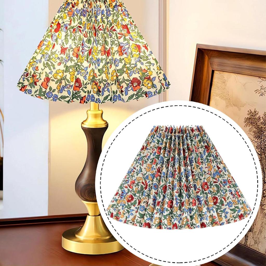 Pleated Lamp Shade Cover Pendant Light Wall for Floor Lights Farmhouse Living