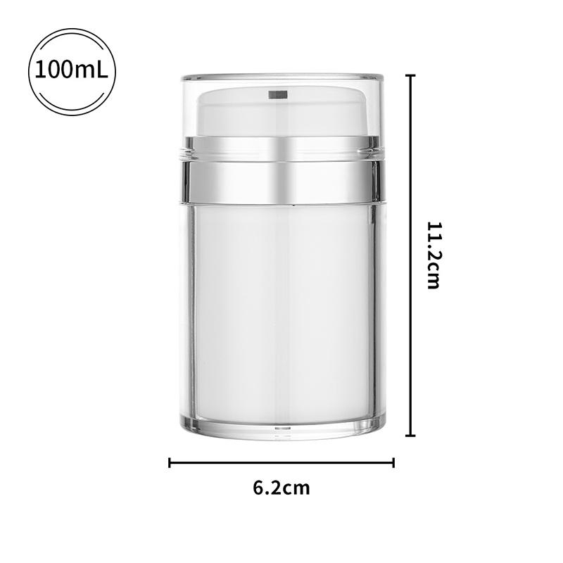 

15G/30G/50G/100G вакуумный флакон для крема, пресс-флакон для лосьона, флакон для крема для лица, флакон для лосьона без трубочки 100g