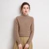 Women's 100% Pure Cashmere Sweater - Autumn/Winter Thick Half-High Collar Knit Base Layer, Loose Slimming Short Style
