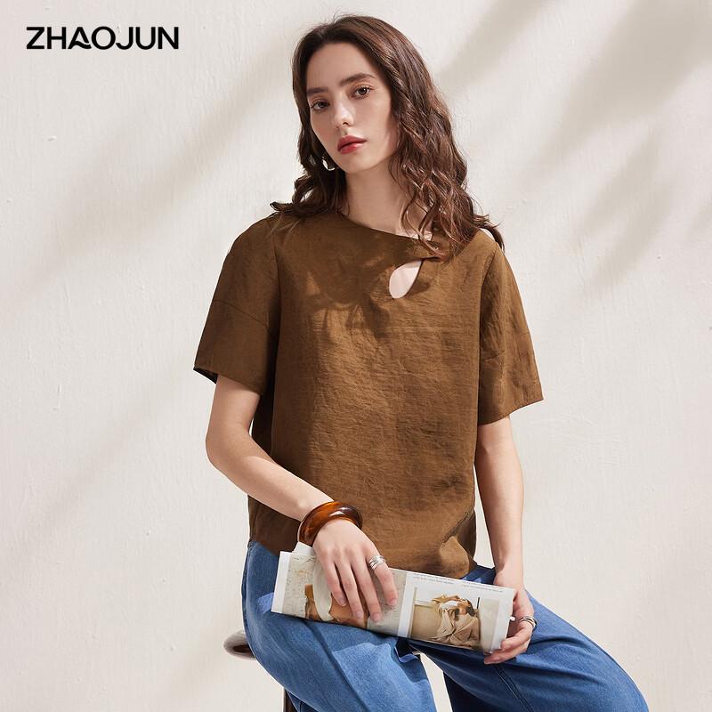 Zhaojun 2026 S/S Mulberry Silk Short Sleeve Top XL