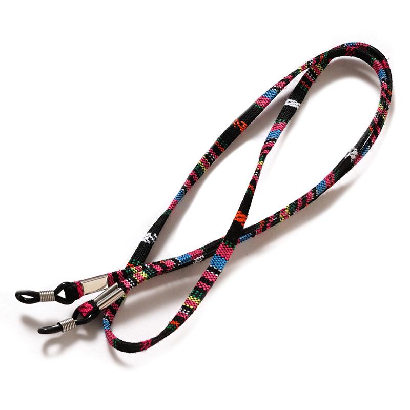 Y2K Baumwoll-Brillenband, Sonnenbrillenhalter, Kordel, rutschfeste Lesebrillenkette, Halsband, Brillenband