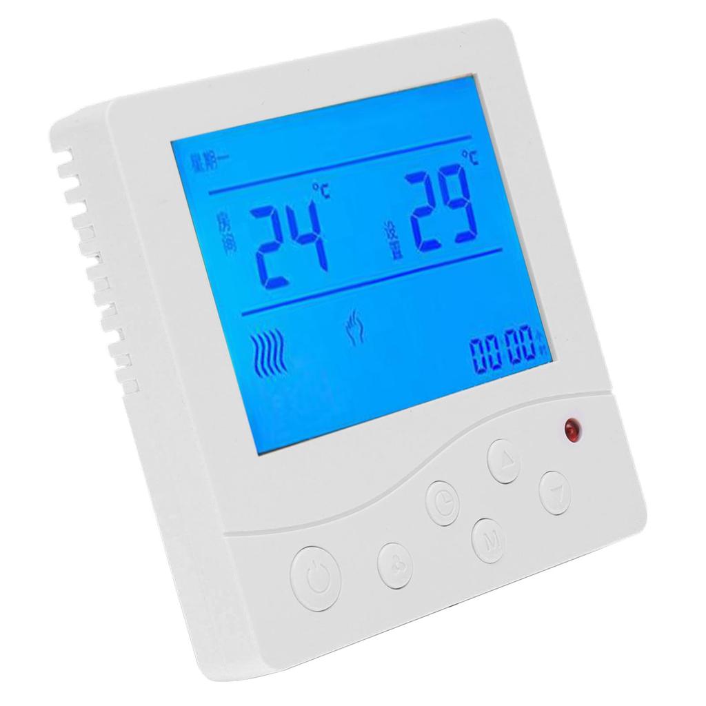 Fläktkonvektor Central luftkonditioneringstermostat Intelligent LCD-temperaturregulator Termostatbrytare