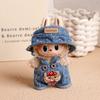 Doll Clothes Set with Fisherman Hat/Overalls Figures Costume for 17cm 1st/2nd/3rd Dolls (No Doll)