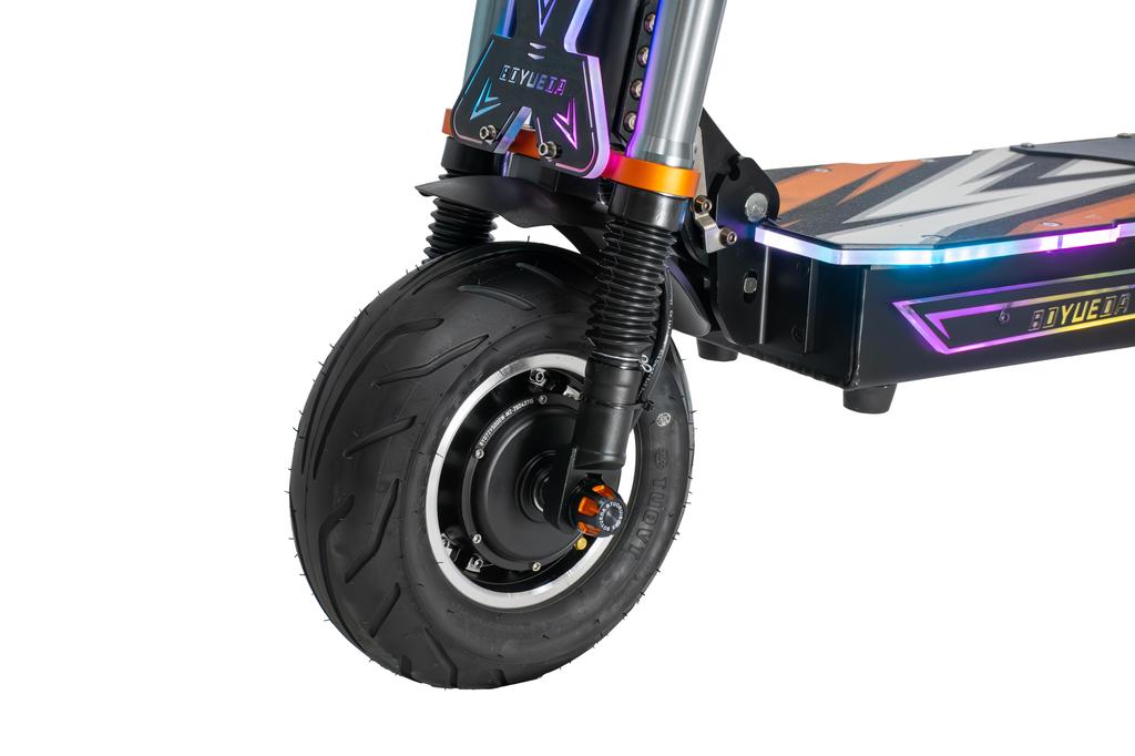 BOYUEDA M2 Urban electric scooter 5000W dual motors 72V 40Ah battery 12-inch tubeless explosion-proof tires hydraulic disc brakes.
