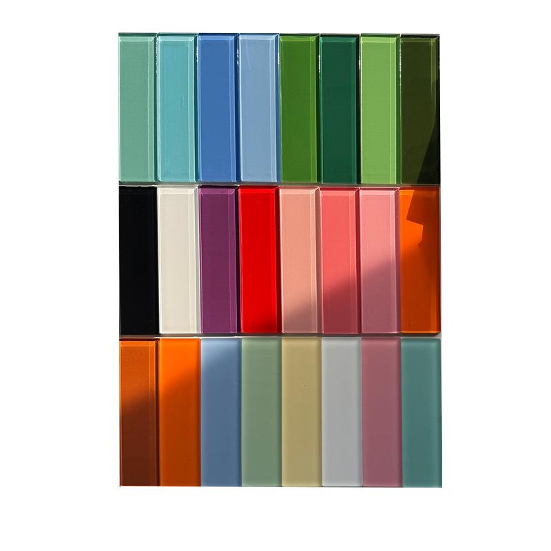 Dopamine Glass Handmade Tile: 50x200mm for Bathroom, Kitchen, Bar, and Shop Walls