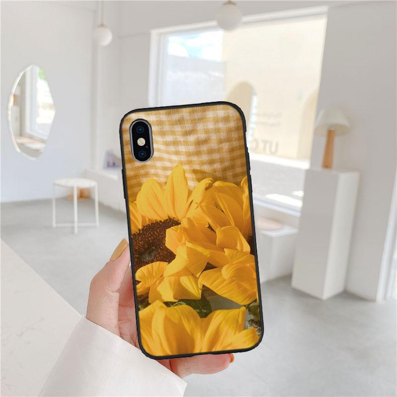 PP9 Beautiful Yellow Sunflower Soft Shell Phone Case for OPPO A3 Pro A72 A74 A76 A77 A77S A78 A79 A94 A95 A18 A40M A58