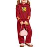 Girls' Printed Hoodie and Sweatpants Set, 2-Piece Casual Outfit for Everyday Wear