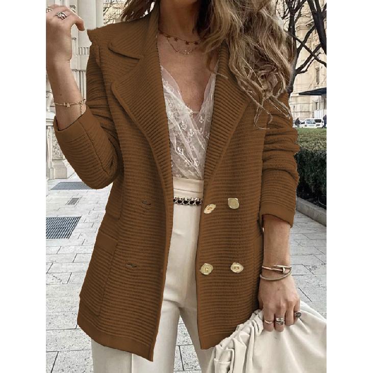 

New Daily Fitness Commuting Sexy Slim Fit Y2k Base Shirt Women S Casual Loose Long Sleeved T-Shirt Top S коричневий