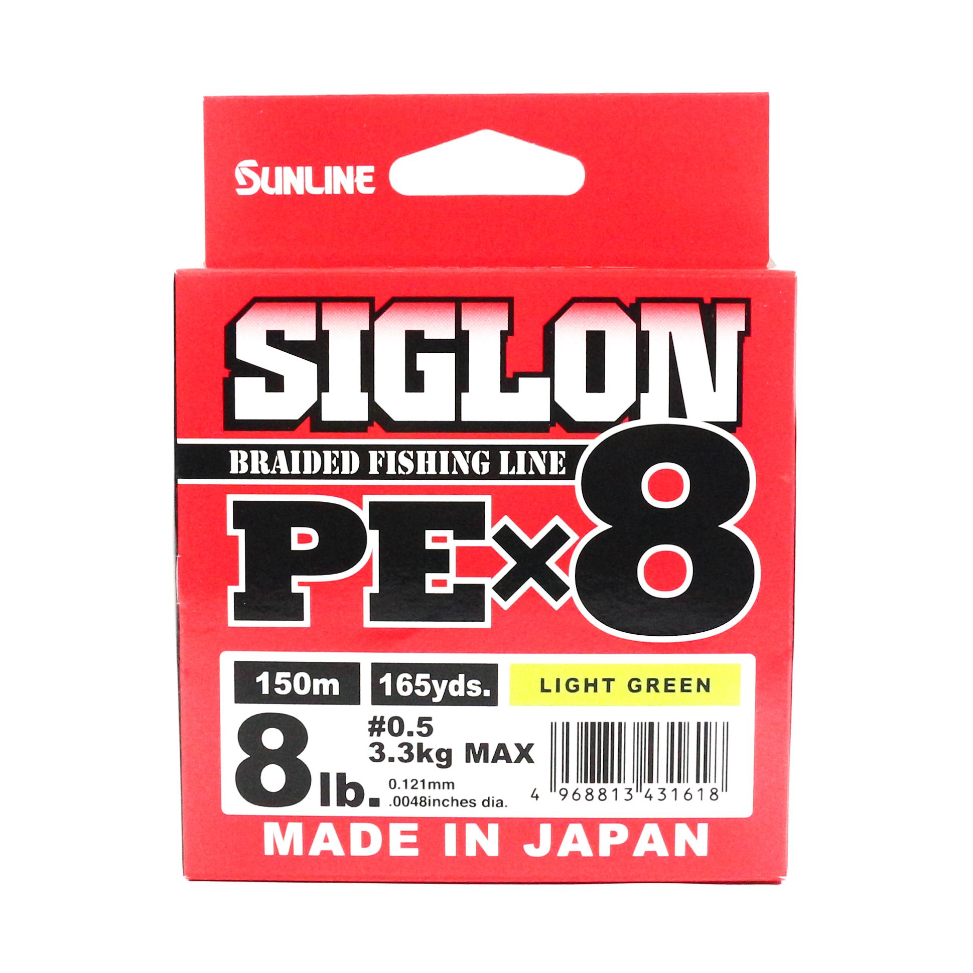 

Sunline PE Line X8 Siglon 150M P.E 0,5 8 фунтов Лайм Зеленый (1618)