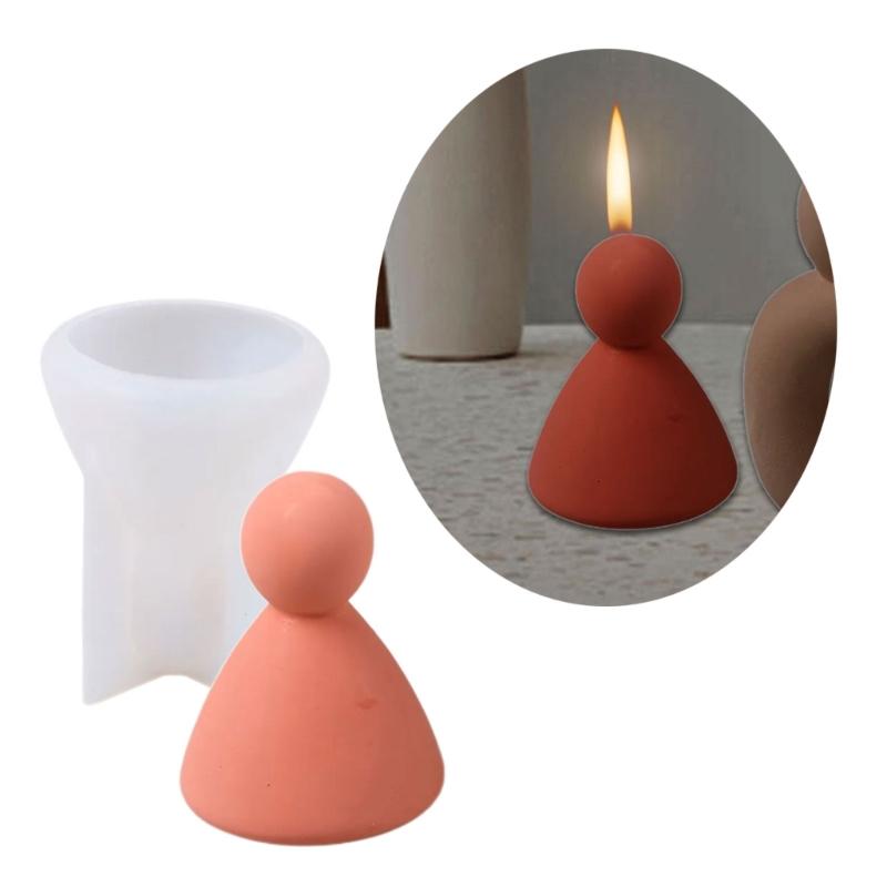 Abstract Human Figurine Silicone Candle Molds Epoxy Resin Silicone Molds for Making Candle Soap Gypsum Silicone Molds