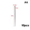 Piercing Insertion Pin Taper Guide Rod Tool 10Pcs Stainless Steel for Safe Nose Lip Navel Body Piercing Stretching