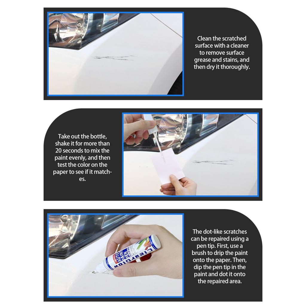 Touch Up Pen Car Scratch Repair Paint Pen 12ml/0.4oz Car Paint Maintenance Pen for Scratch Remove Car Scratch Remover