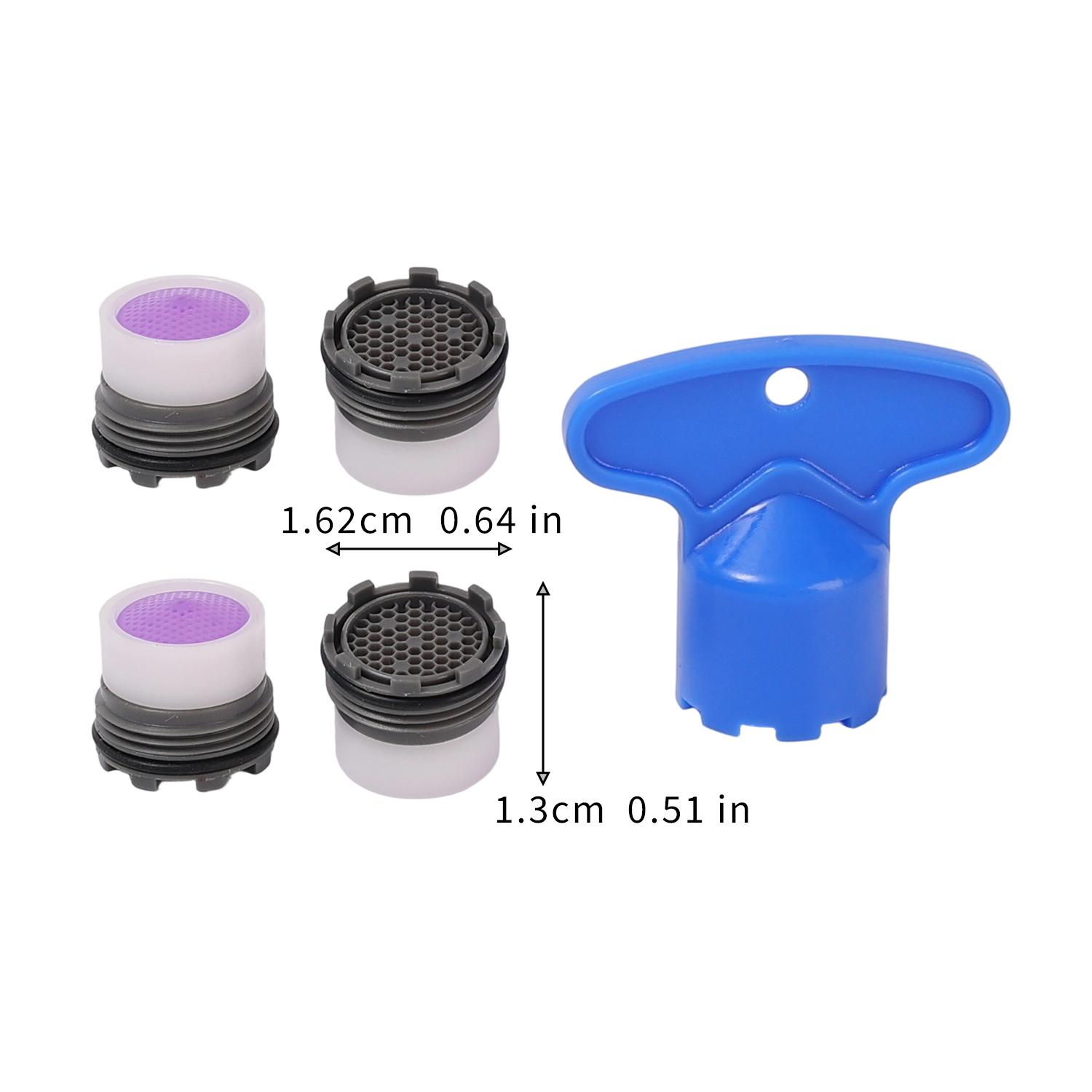 Water Saving Tap Aerator Plastic Foaming Devices with Wrench Faucet Aerator Replacement Fitting Home Kitchen Bathroom Parts