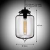 Modern Minimalist Glass Chandelier E27/E26 LED Living Room Kitchen Clothing Store Loft Balcony Lighting