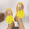 Fashion Women Slippers Fashion Lightweight Slippers Women Outdoor Vacation Slip-on Flat Shoes Ladies Summer Flower Sandals Slides Women