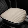Car Front Seat Cover, Breathable Linen Automotive Seats Cushion, Anti-Slip Vehicle Seat Pad With Storage Pocket, Universal Auto Seats Protection Mat