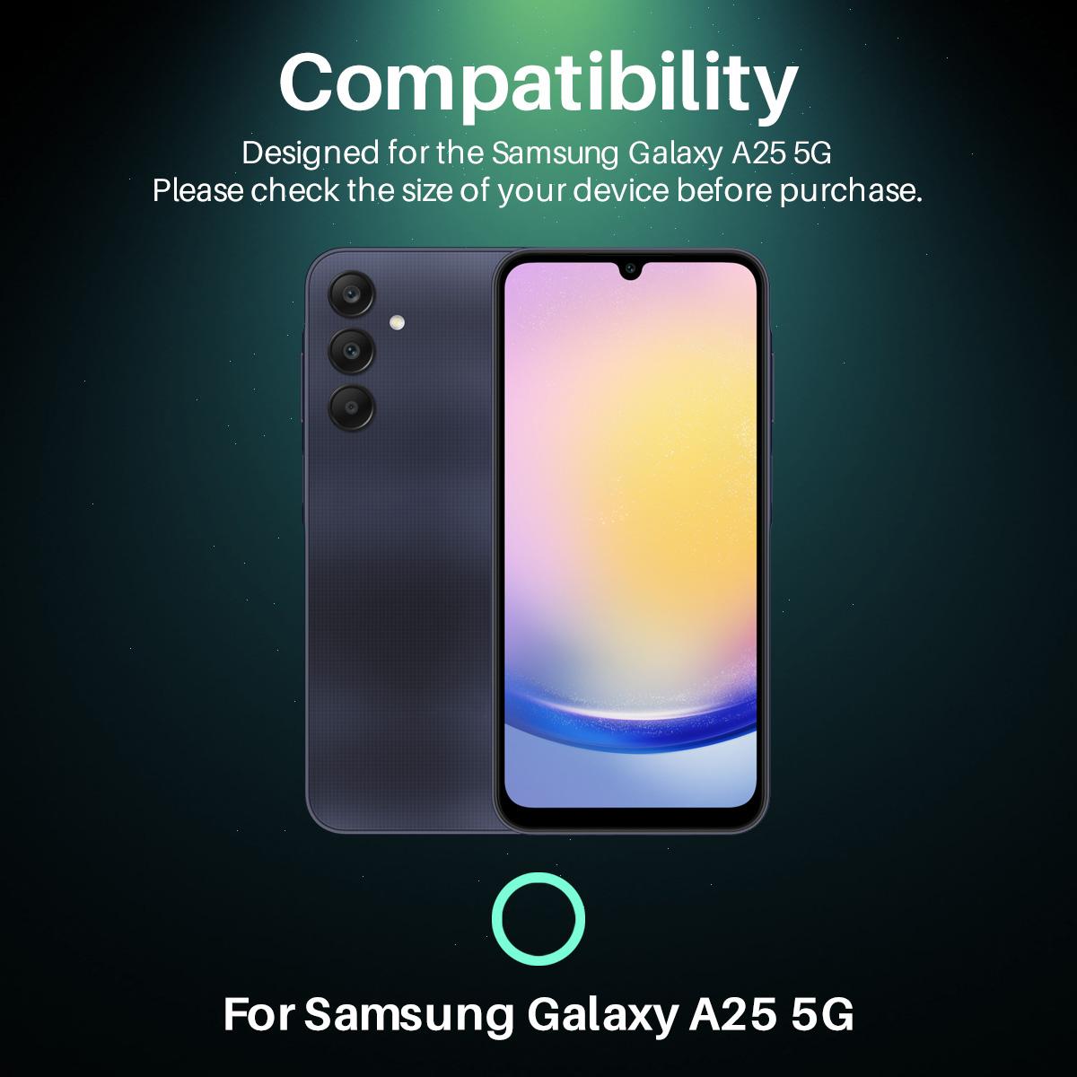 

NORTHJO For Samsung Galaxy A25 5G (Global) (161.0 x 76.5 x 8.3mm) Camera Lens Protector Tempered Glass HD Clear 3D Full Coverage Type A