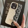 Polka Dot Floral Lace Pattern Phone Case For iPhone 17 Pro Max 16 15 14 13 12 11 XS Max X XR 15 14 Plus 17 Air Soft Back Cover