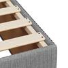 Bed Frame without Mattress Light Grey 120x190 cm Fabric
