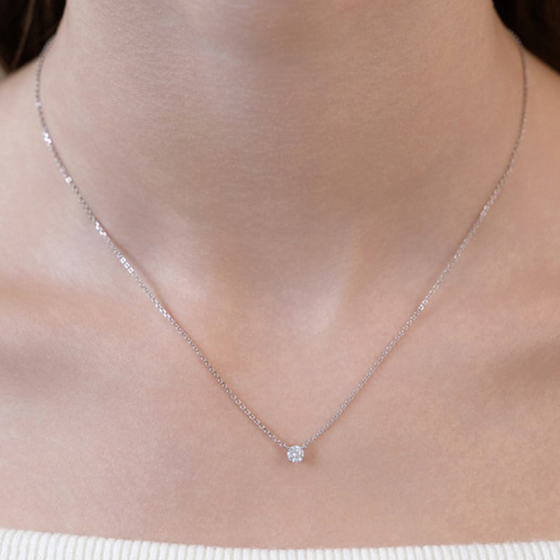 Tatiana (Silver 925) Moissanite 0.25 Carat Necklace DN0008