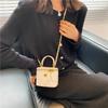 Small Shoulder Bag for Women Classic Mini Clutches Feminine Small Square Box Crossbody Chain Metal Bag