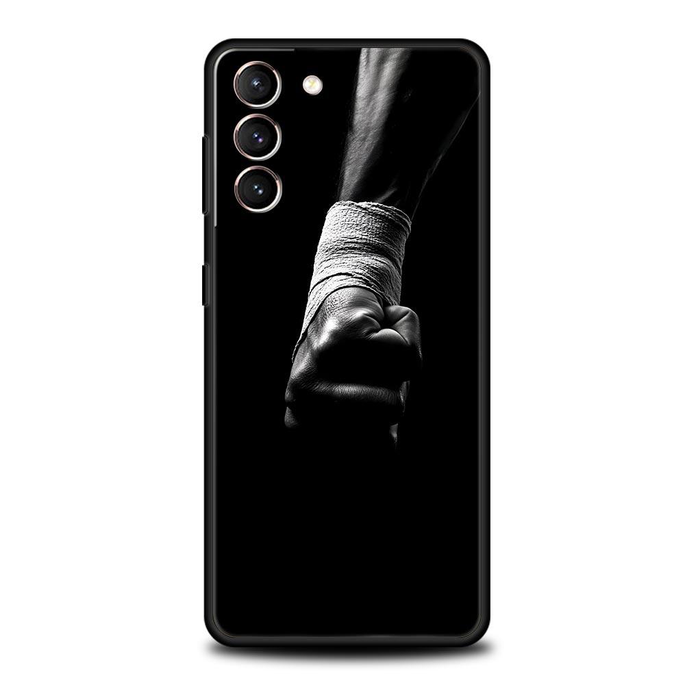

Phone Case For Samsung Galaxy S25 Edge S24 S23 S22 S21 Ultra S20 FE 5G S10 S10E S9 Plus Soft TPU Cover Boxing Champion Themed Galaxy S22+ 5G