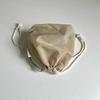 Waxed Beige String Pouch