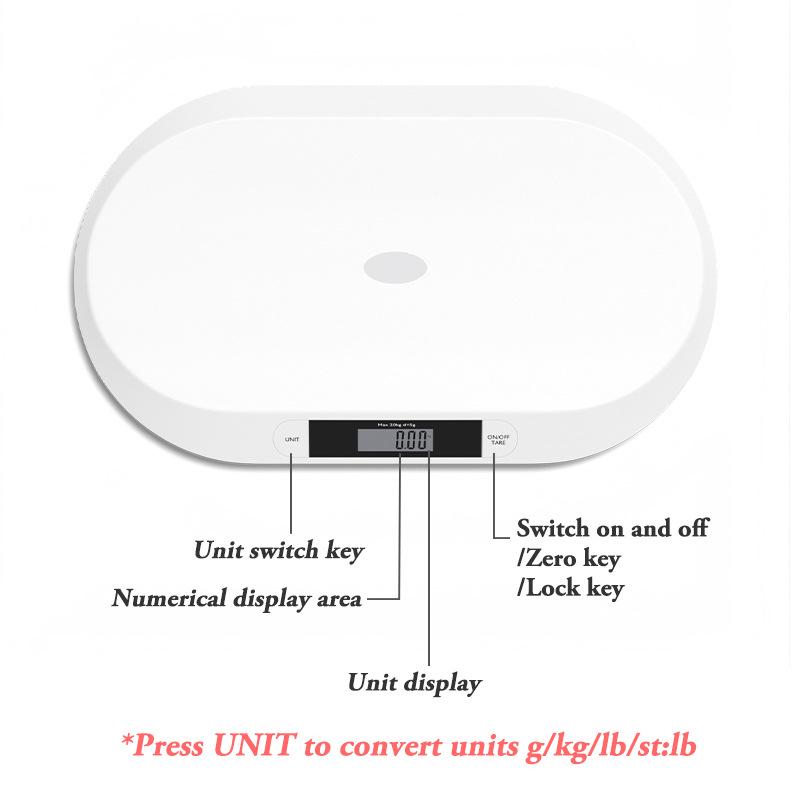 20kg Electronic Baby and Pet Health Scale