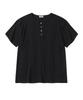 XOX Ribbed Henley Neck Short Sleeve T-Shirt (3 Colors)