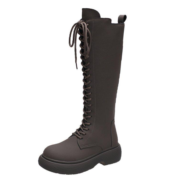 Satın alın Full Head Leather Boots Women's Autumn and Winter New
