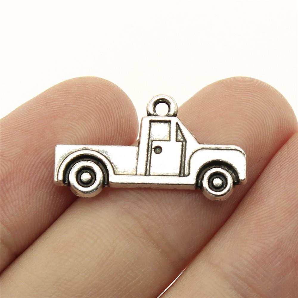 10pcs Antique Silver Color Car Charm Pendants Jewelry Accessories Bus Charms For Jewelry Making Vintage Car Charms Finding