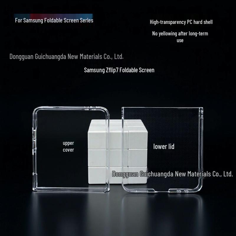 Clear Hard PC Case for Samsung Galaxy Z Flip 6/7 Foldable Screen