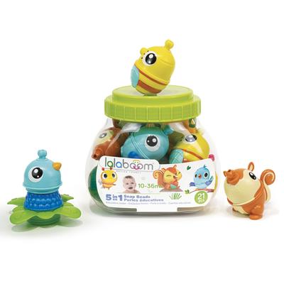 Lalaboom Baby Toy Lalaboom Beads and Forest Animals 21 Pieces BL220 Authentic