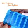 Silicone World 10 Hole Finger Shape Cylinder Silicone Ice Cube Mold Finger Muffin Cookies Ice Cream Chocolate Baking Mold
