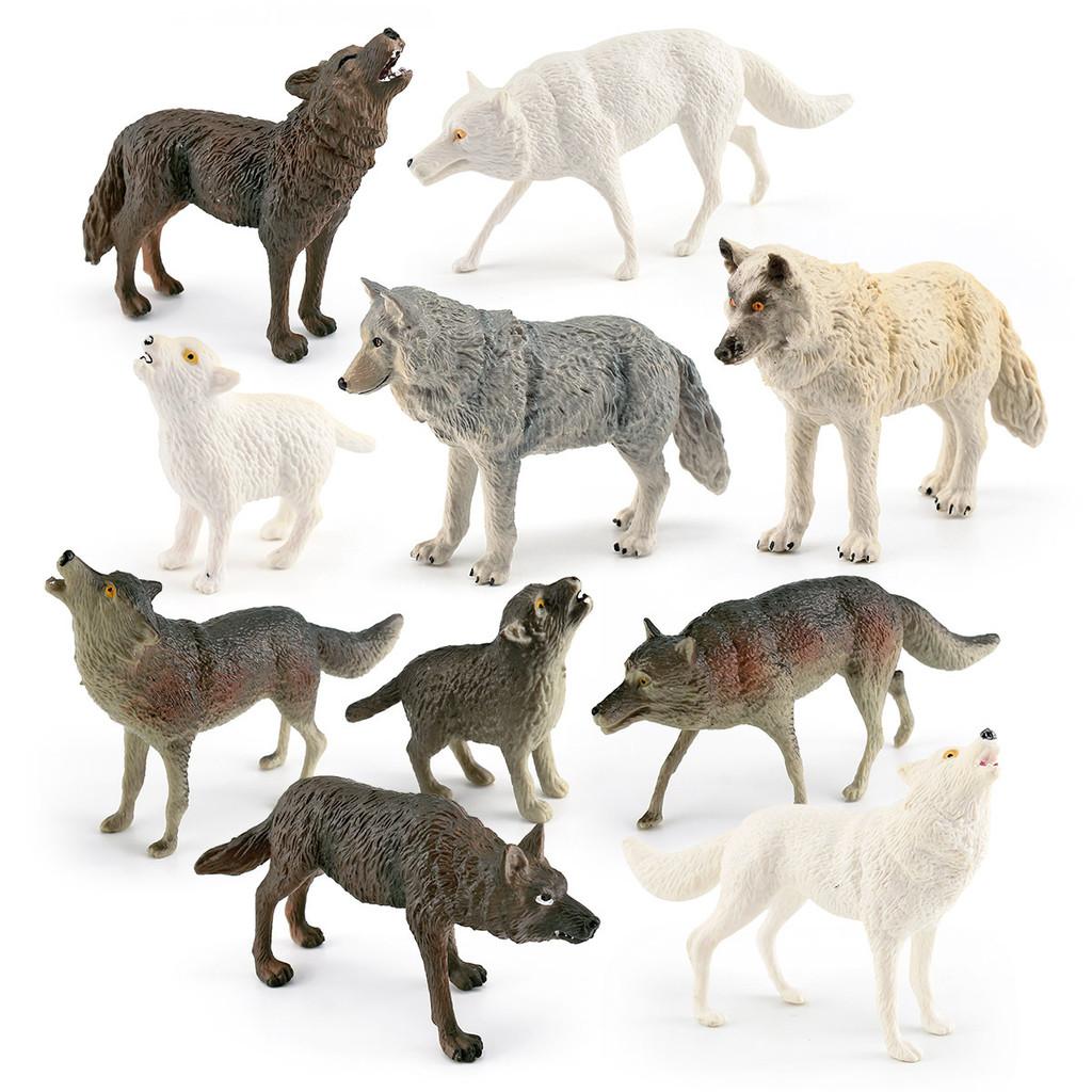 Wolf Arctic Wildlife Pvc Figurine Models For Collectors And Nature Decor Scene