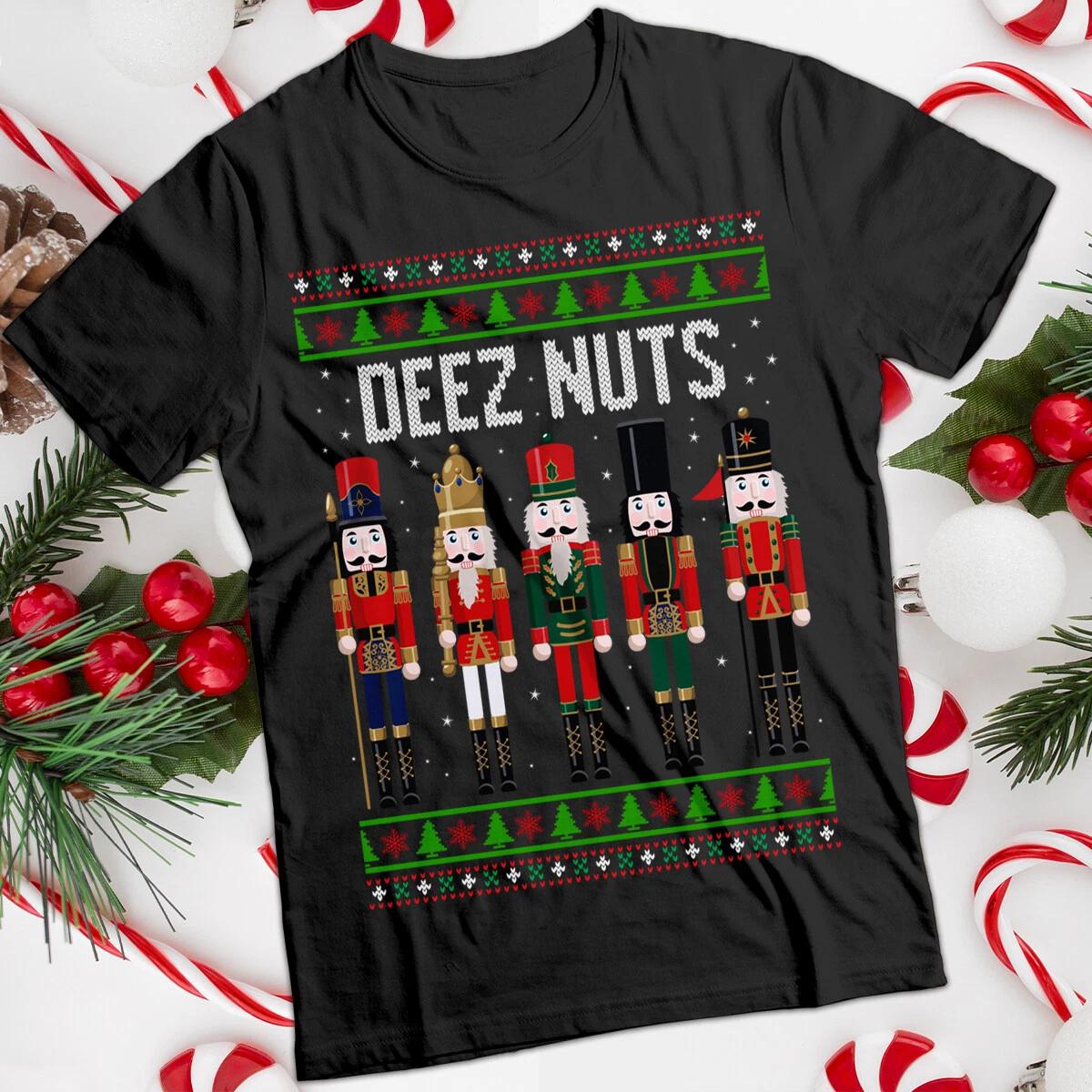 Ugly Christmas T-Shirts Nutcracker Funny Mens and Womens Tee #MC XL