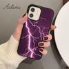 Lightning Phone Case for iPhone 11 12 13 14 Pro Max Mini X XR XS SE 2020 5 6S 7 8 Plus Samsung Galaxy S21 S22 Cover Shell