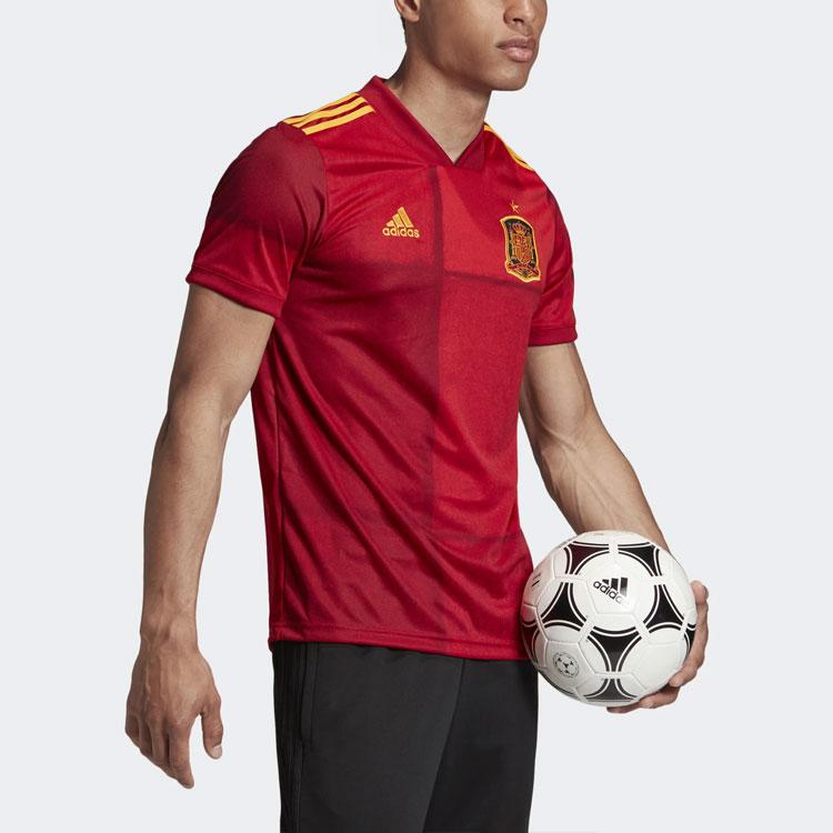 adidas 2020 Európsky pohár Španielsko Domáce Fanúšikovské vydanie Futbalové tričko Pánske Vrchné diely Červená FR8361