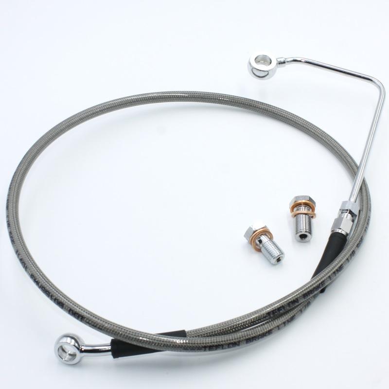 Front Brake Line For 15-17 Harley Davidson Softail Breakout FXSB, Fat Boy FLSTF, Slim FLS Stock Length