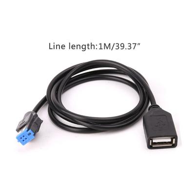 4 Pin USB Audio Radio Adapter Extension Cable For Nissan Teana Qashqai CD Player