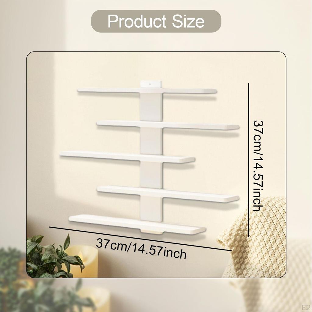 5 Tier Wall Shelf for Action Figures, Toys, Keepsakes, Display Dorm, Kids Room, Home