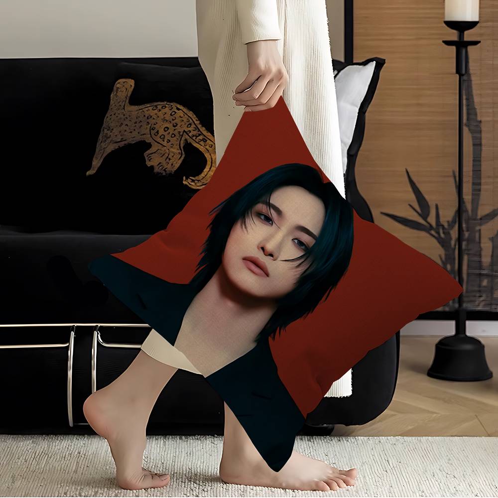 Popolare Boy Band A-ATEEZ Seonghwa KPOP Federe per Cuscini Cartoni Animati Divano Decorativo Casa Stampa Double-sided Peluche Corto